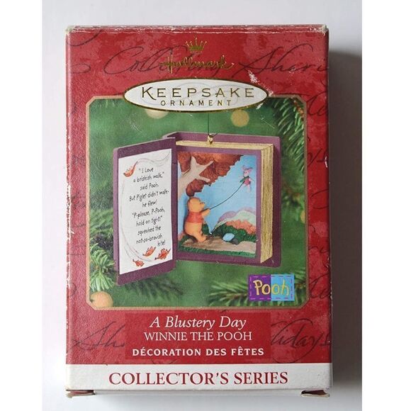 Hallmark 2000 Ornament A Blustery Day # 3 Winnie The Pooh Series NEW Vintage - Picture 2 of 8